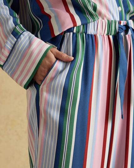Alma Multi Stripe Woven Pyjama Set