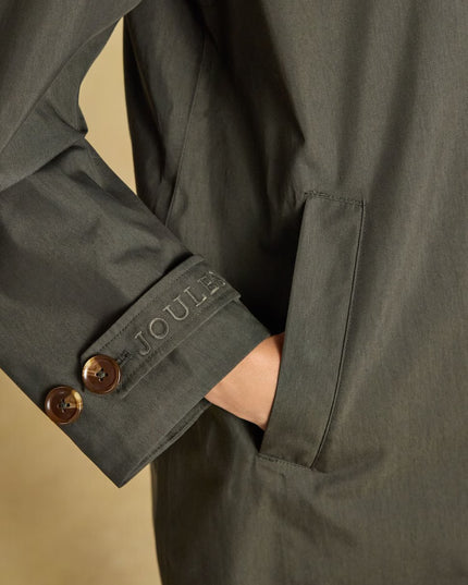 Rainmore Waterproof Button Through Raincoat -  Khaki Green