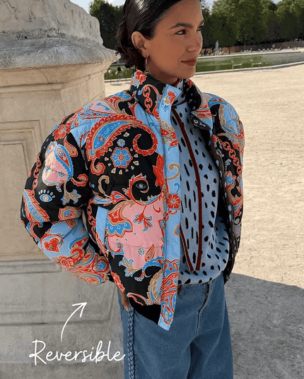 Paisley Reversible Puffer