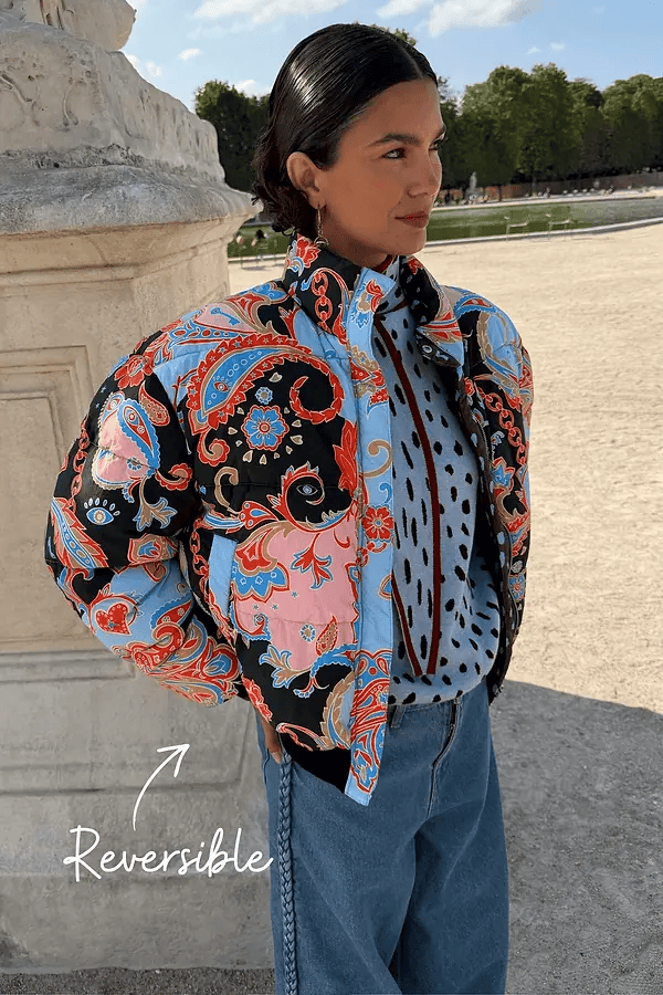 Paisley Reversible Puffer