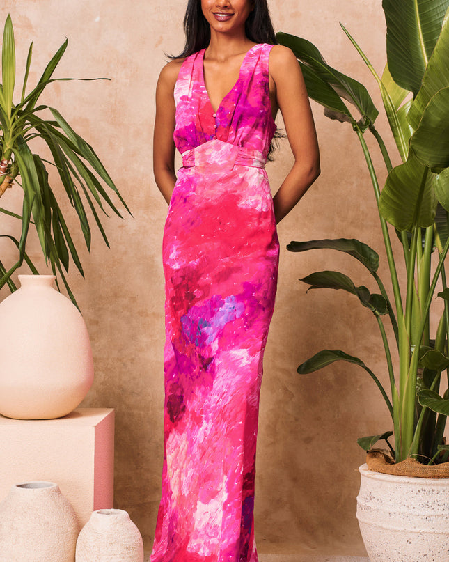 Patricia Dress - Pink and Purple
