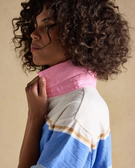 Leighton Short Sleeve Rugby Shirt - Multi Stripe