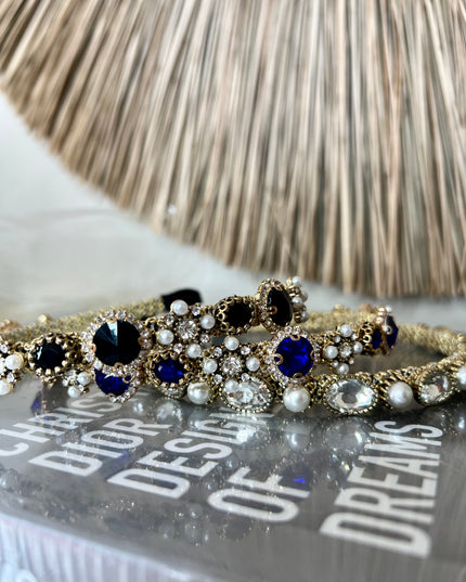 Amelia Rhinestone Hairband - Silver