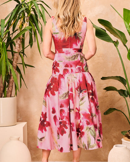 Sybil Dress - Dusty Floral