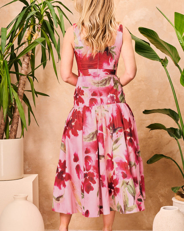 Sybil Dress - Dusty Floral