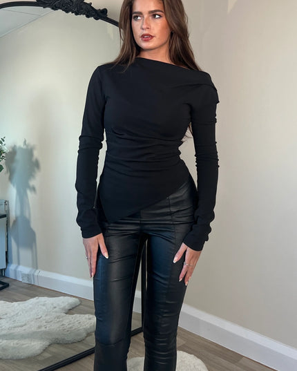 Lowen Asymmetric Top - Black