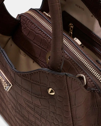 Guess Lorella Small Girlfriend Tote - Espresso