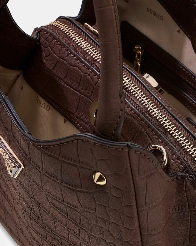 Guess Lorella Small Girlfriend Tote - Espresso