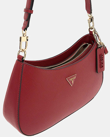 Guess Noelle II Top Zip Shoulder Bag - Garnet