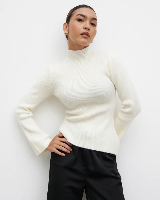 Odyssey A-Line Knit Jumper - Cream