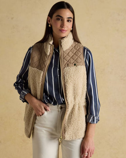 Tadworth Fleece Gilet - Cream