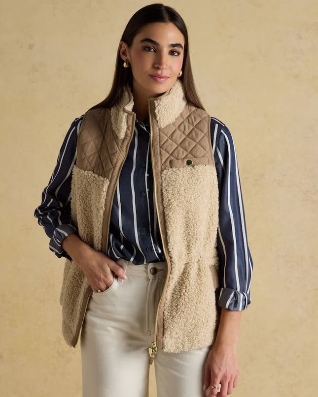 Tadworth Fleece Gilet - Cream