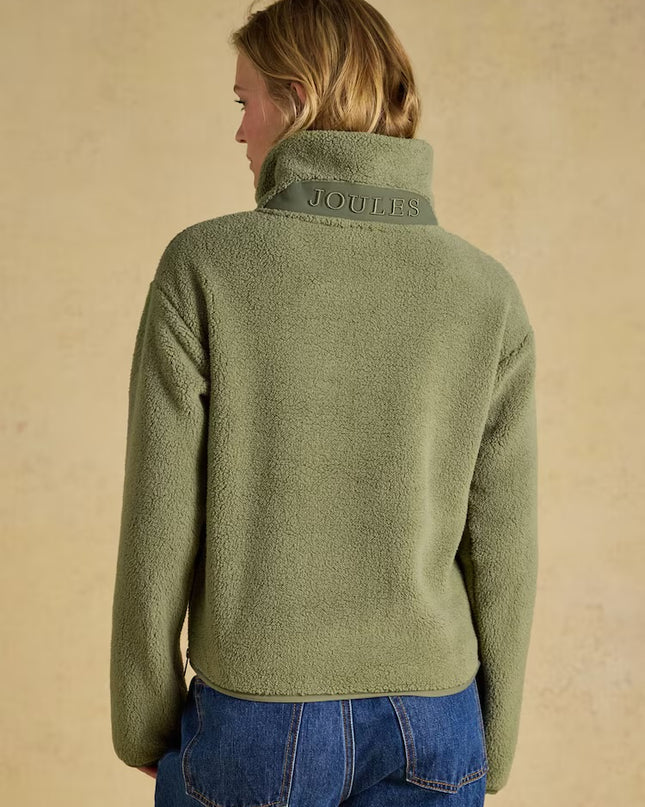 Joules Tilly Quarter Zip Fleece - Olive