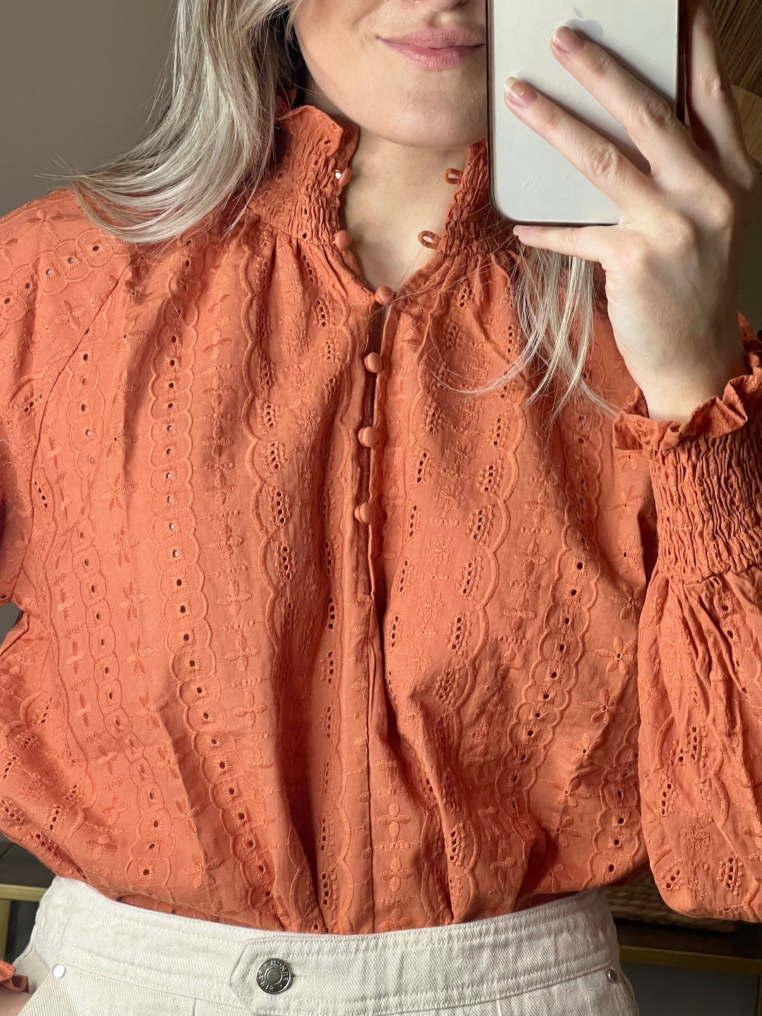 Blanca Blouse - Rust