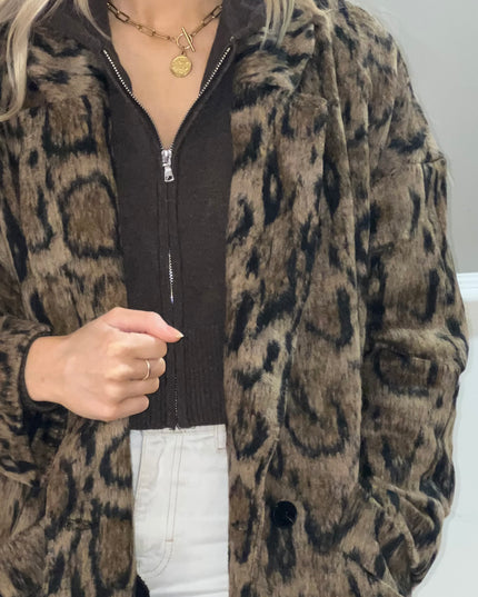 The Chloe Coat - Leopard