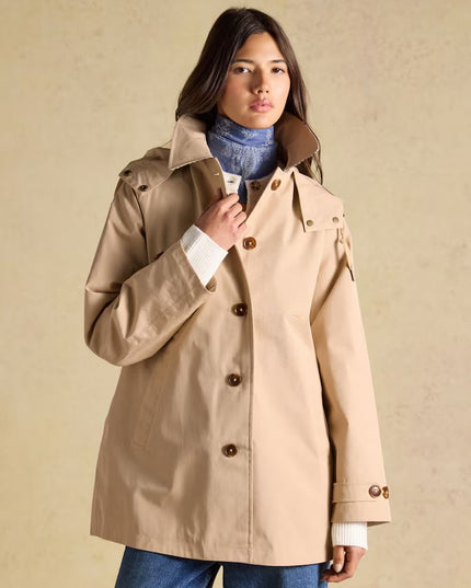 Rainmore Waterproof Button Through Raincoat -  Irish Cream