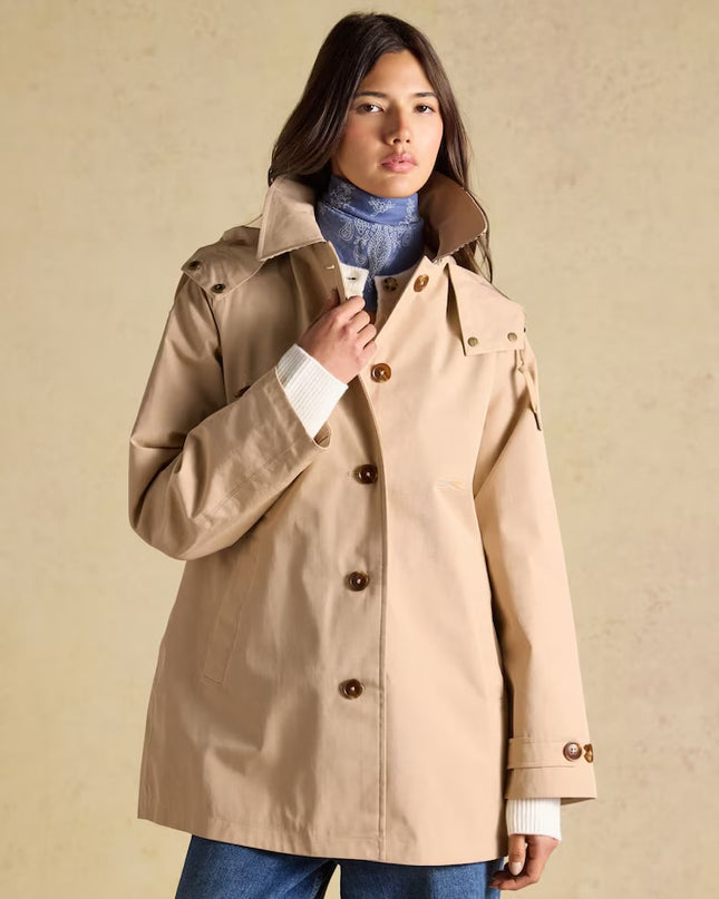 Rainmore Waterproof Button Through Raincoat -  Irish Cream