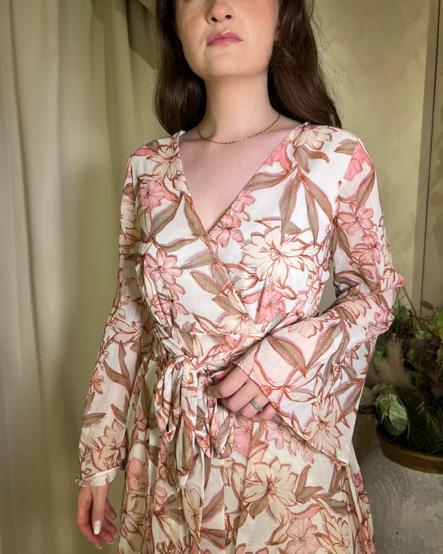 Guess Laila Mini Flare Dress - Natural Flower