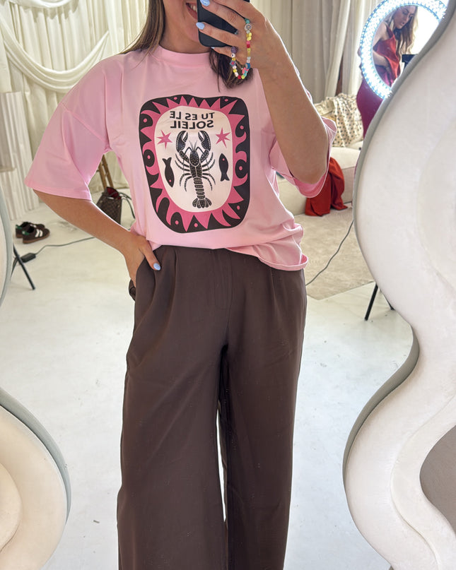 Graphic T-Shirt - Baby Pink