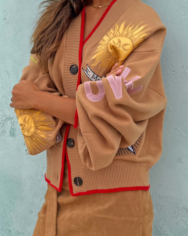 Camel Mystical Cardigan