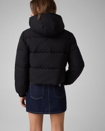 Guess Jeans Cropped Puffer Coat - Black