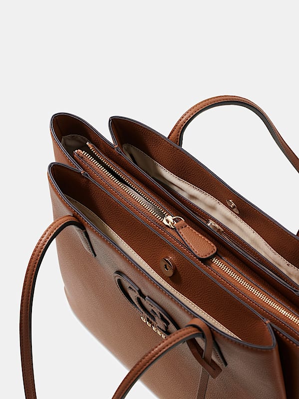 Guess Isola Multi Compartment Tote - Cognac