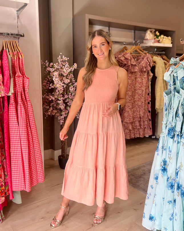 Charlie Midaxi Dress - Coral