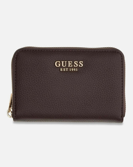 Guess Melody Medium Zip Around Purse - Brown
