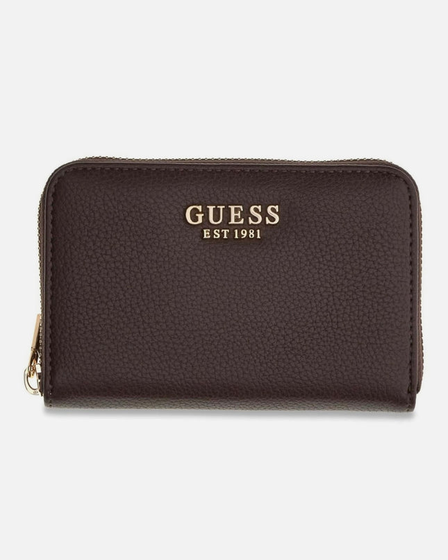 Guess Melody Medium Zip Around Purse - Brown