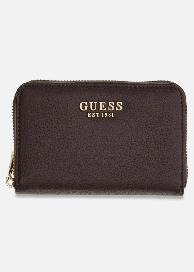 Guess Melody Medium Zip Around Purse - Brown