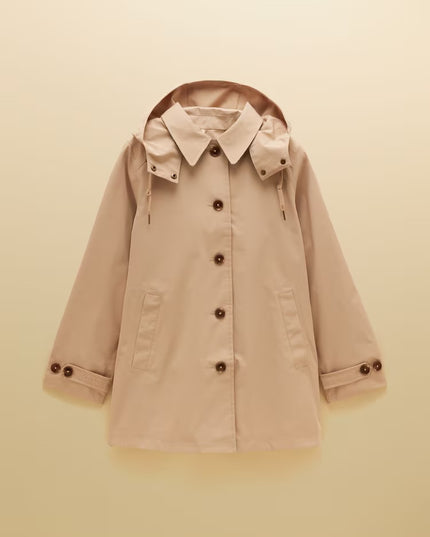 Rainmore Waterproof Button Through Raincoat -  Irish Cream