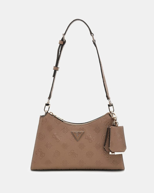 Guess Cresida II Top Zip - Dark Taupe Logo