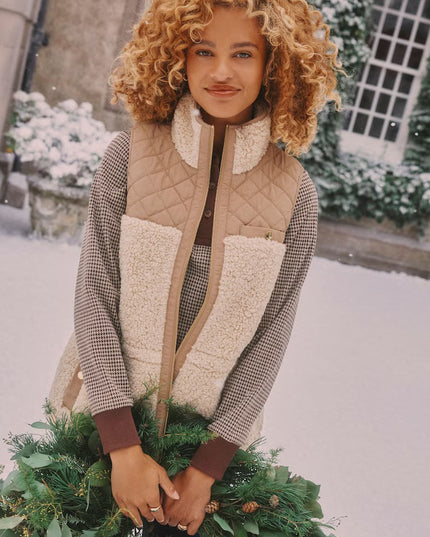 Tadworth Fleece Gilet - Cream