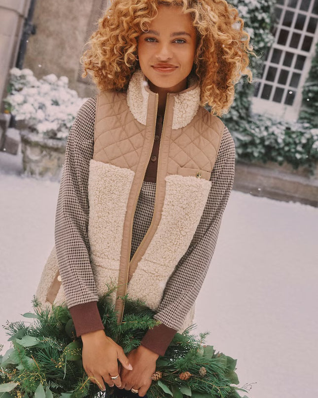 Tadworth Fleece Gilet - Cream