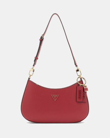 Guess Noelle II Top Zip Shoulder Bag - Garnet