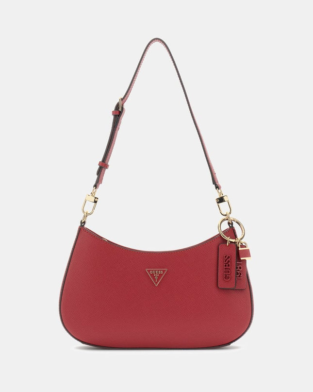 Guess Noelle II Top Zip Shoulder Bag - Garnet