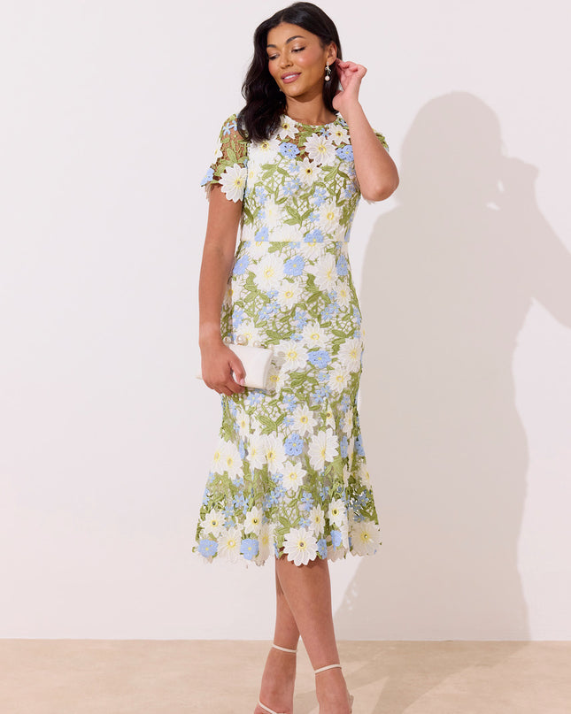 Helena Lace Fishtail Dress