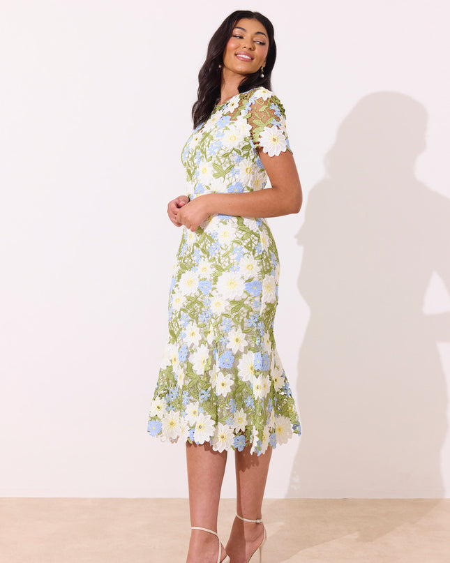 Helena Lace Fishtail Dress