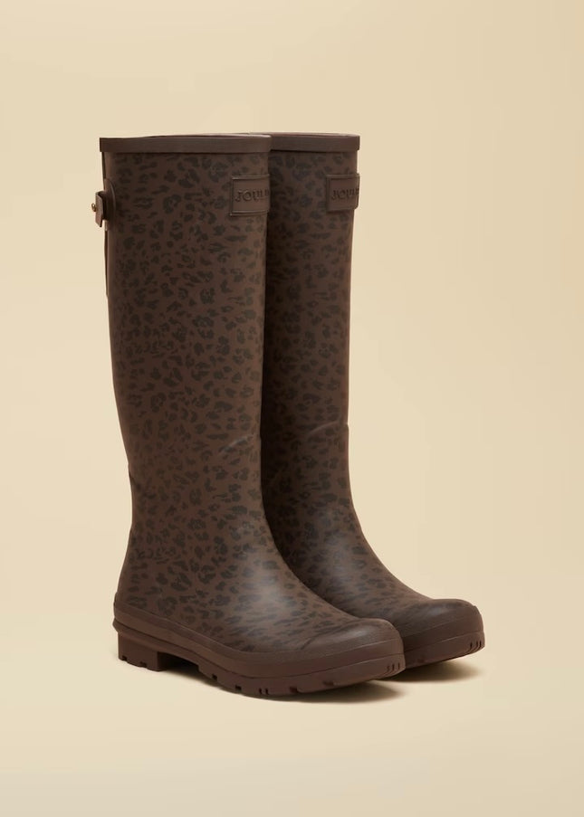 Joules Adjustable Tall Wellies - Print Choc