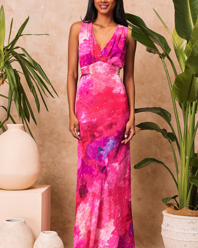 Patricia Dress - Pink and Purple