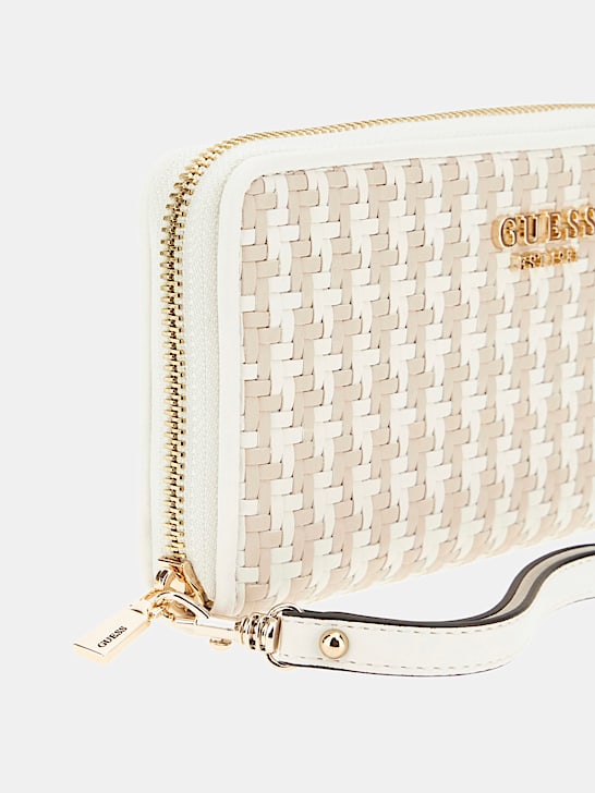 Mirema Woven Maxi Wallet - White Multi