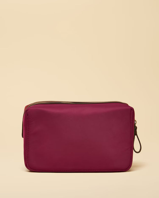 Edie Cosmetic Bag - Berry Red