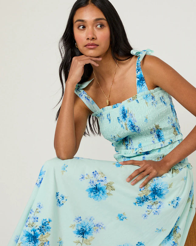 Andrea Midi Dress - Blue
