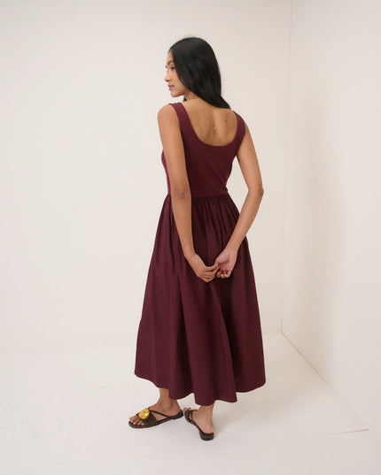 Colorado Midi Dress - Burgundy