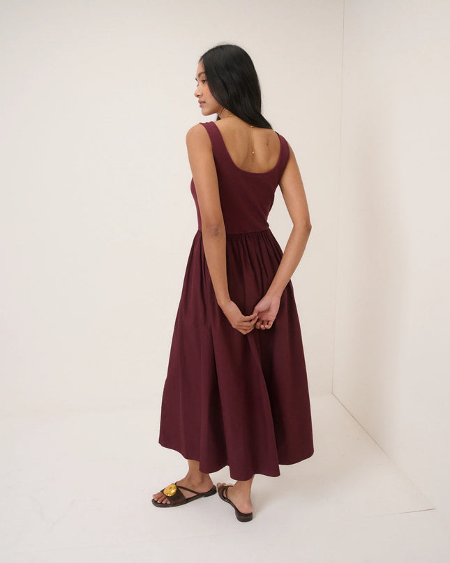 Colorado Midi Dress - Burgundy