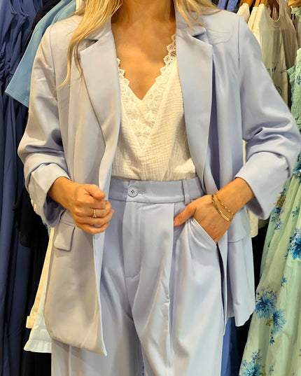Oversized Blazer - Powder Blue