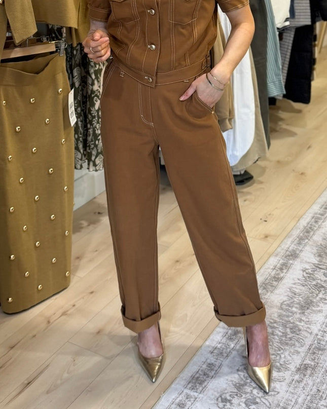 Guess Coreline Barrel Leg Trousers