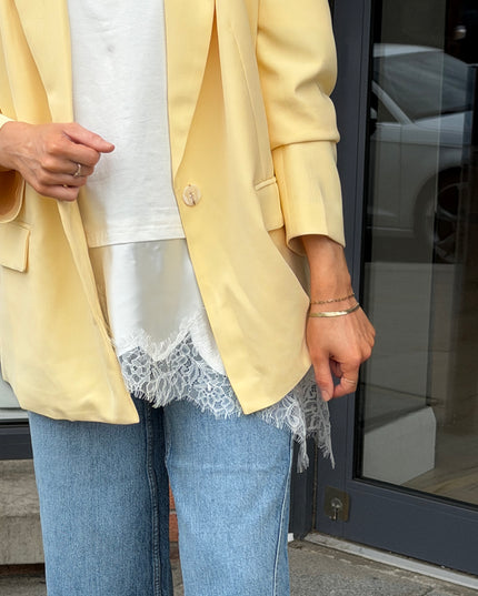 Oversized Blazer - Lemon