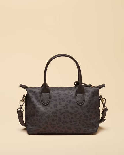 Mini Crossbody Handbag - Chocolate Leopard Print