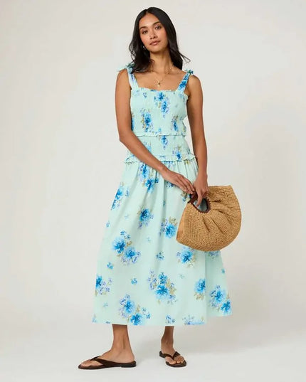 Andrea Midi Dress - Blue